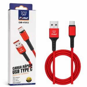Cable TIME USB Tipo C 3.1A Carga Rápida