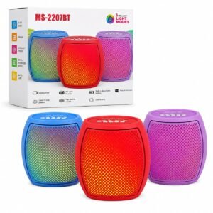 Parlante Bluetooth MS-2207BT con Luces LED RGB