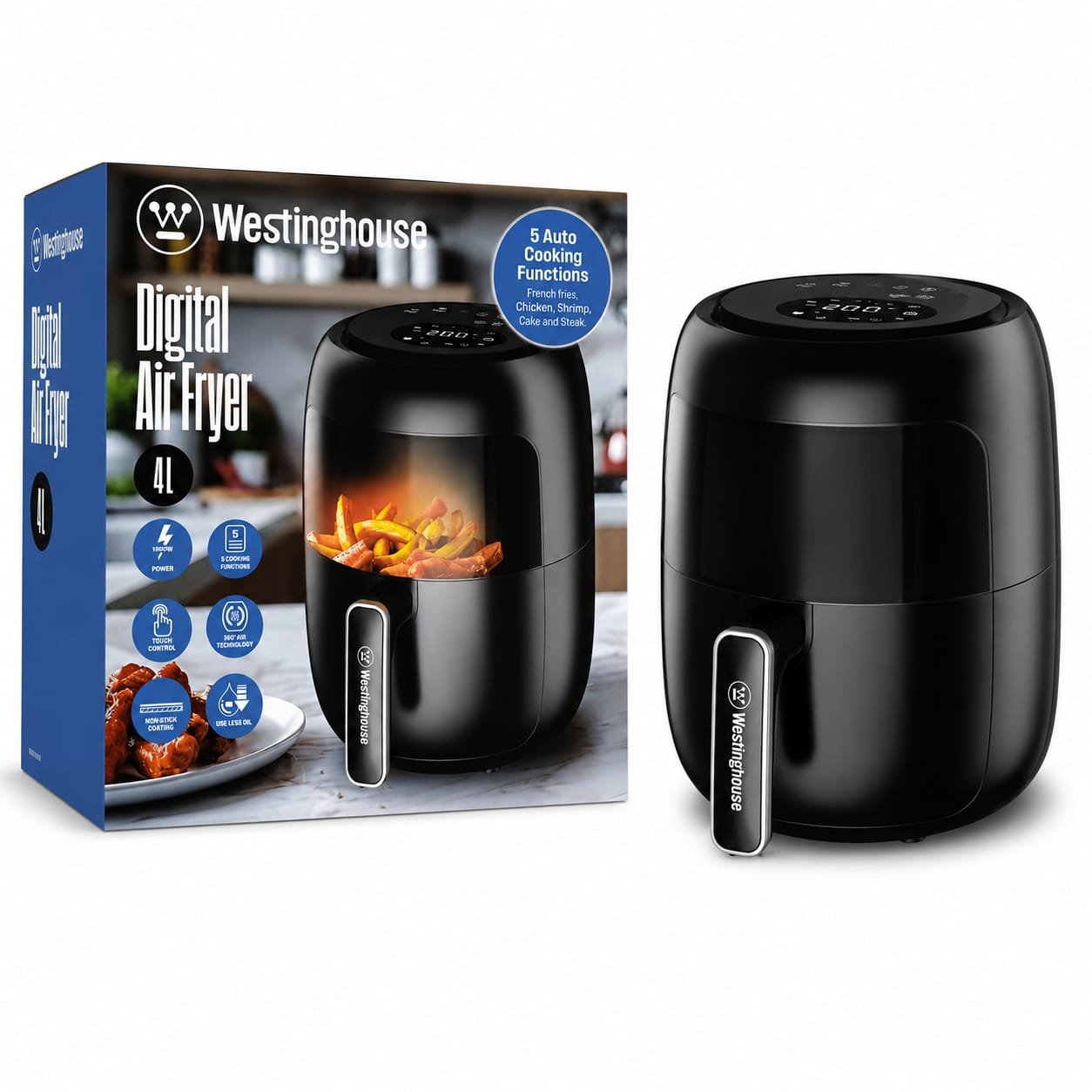 Freidora de Aire Digital Westinghouse 4L 1400W