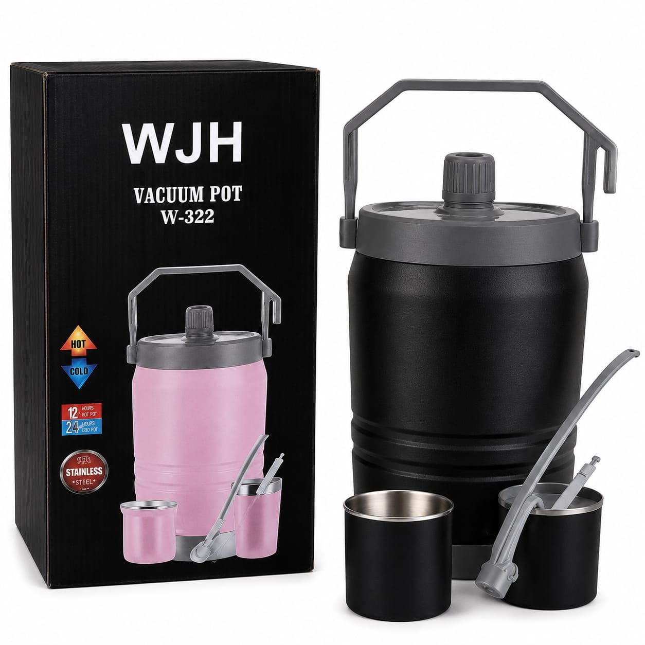 Termo Conservador WJH Vacuum Pot W-322 Negro